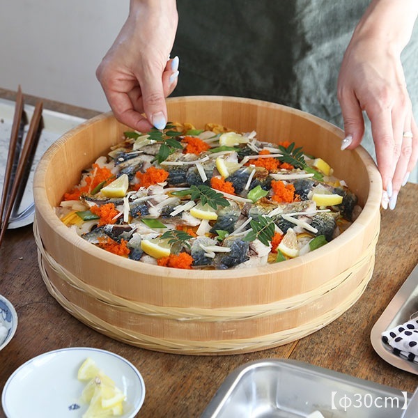 山一 竹箍飯台 36cm