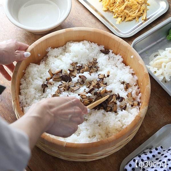 山一 竹箍飯台 36cm