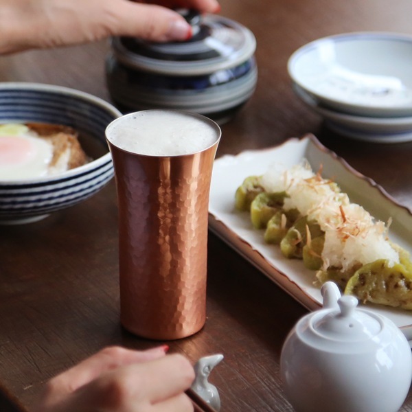 純銅鎚目一口ビール 160ml CNE911 アサヒ