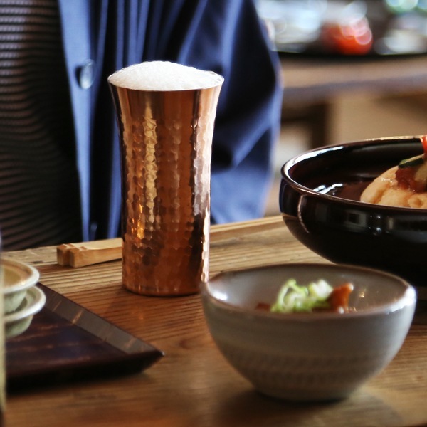 純銅鎚目一口ビール 160ml CNE911 アサヒ