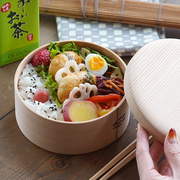 曲げわっぱ工房E08 丸好 松 （深） | メーカー別,ま行,曲げわっぱ工房