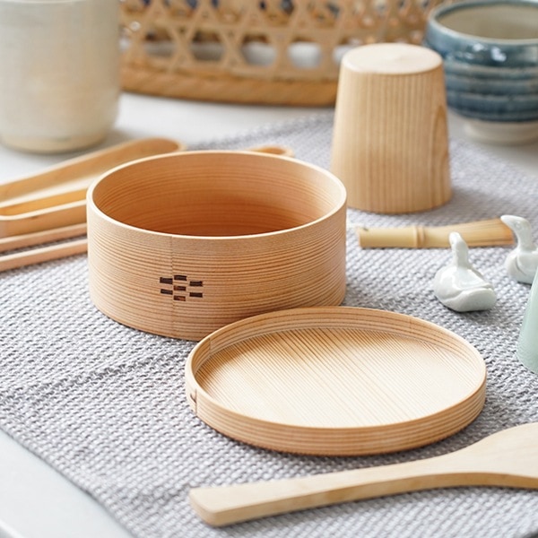 曲げわっぱ工房E08 丸好 松 （深） | メーカー別,ま行,曲げわっぱ工房