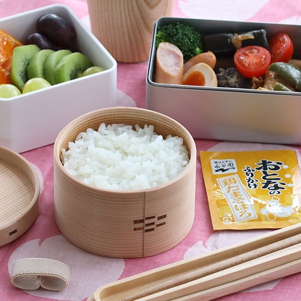 pote商品です Kakusee 曲げわっぱ風 弁当箱 長角型 520ml わっぱ風 男性 四角