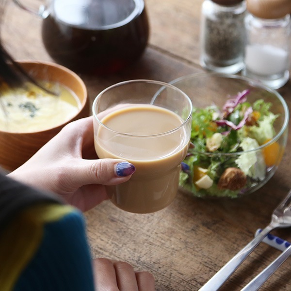 TG 耐熱ガラスカップ カーブド 250ml Heat-resistant Glass Cup Curved