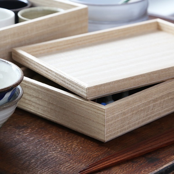 山の形 桐のトレイ M 深 | メーカー別,や行,山の形 | がらんどう