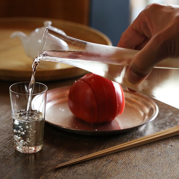 南紀男山　瑠璃　酒杯・酒器　無傷 うすはり 酒器揃(タンブラーSS2ケ・酒注ぎ) 2891020 松徳硝子
