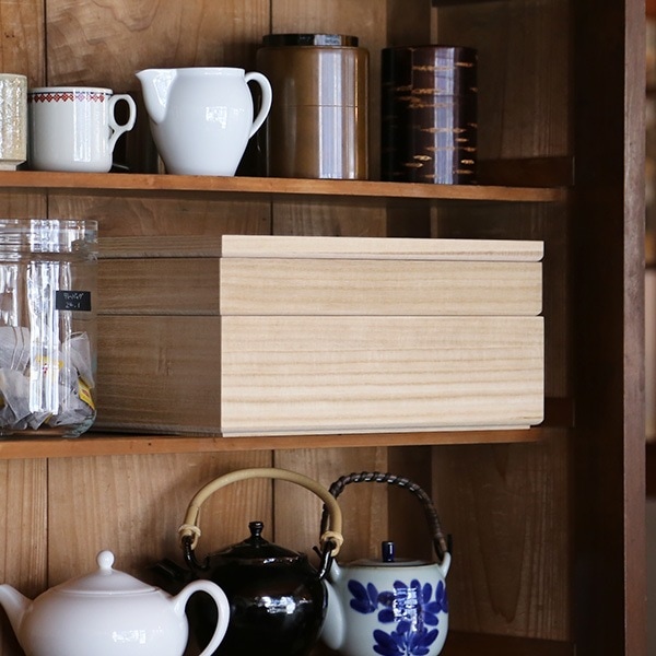 山の形 桐のトレイ M 浅