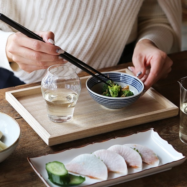 山の形 桐のトレイ S 浅 | メーカー別,や行,山の形 | がらんどう｜手