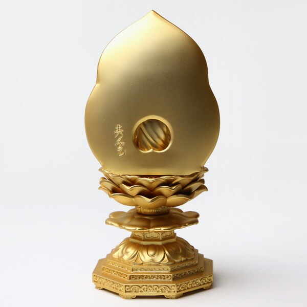 仏像　金属製 在庫限り】仏像 大日如来 座像 柘植製 丸座 2寸 金泥書 真言宗 /総柘植