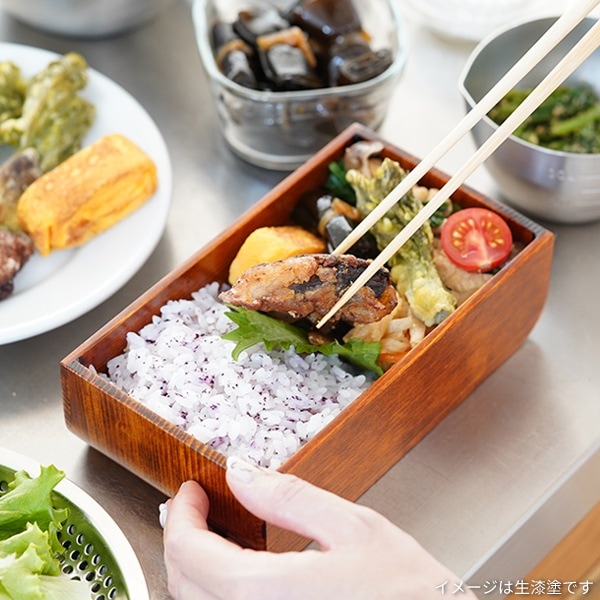 木曽塗り　漆工房野口さん半月弁当　2個 木曽塗り 漆工房野口さん半月弁当 2個 弁当 NOKO カブセル弁当箱 水白