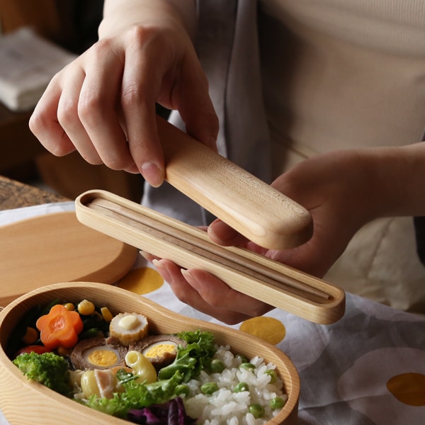 薗部産業 箸セット 小 めいぼく箸（楓）/はしばこ（Maple