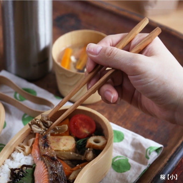 薗部産業 箸セット 中 めいぼく箸(桜)/はしばこ(Cherry)