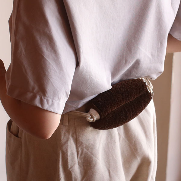 亀の子束子西尾商店 ボディたわし ひも付き