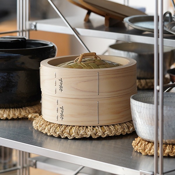 山一 中華せいろ 21cmと中村銅器製作所のアルミ鍋セット 山一 中華せいろ 21 ひのき 身蓋セット 国産 蒸籠 ヒノキ 日本製
