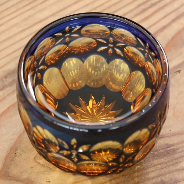 骨董　アンティーク　古伊万里　瑠璃金彩　六角　猪口　盃　小鉢　松竹梅　瑠璃釉 骨董 アンティーク 古伊万里 瑠璃金彩 六角 猪口 盃 小鉢 松竹梅