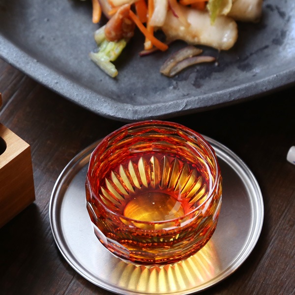 \"未使用\"　小樽北一硝子製『錦鯉』金箔 未使用