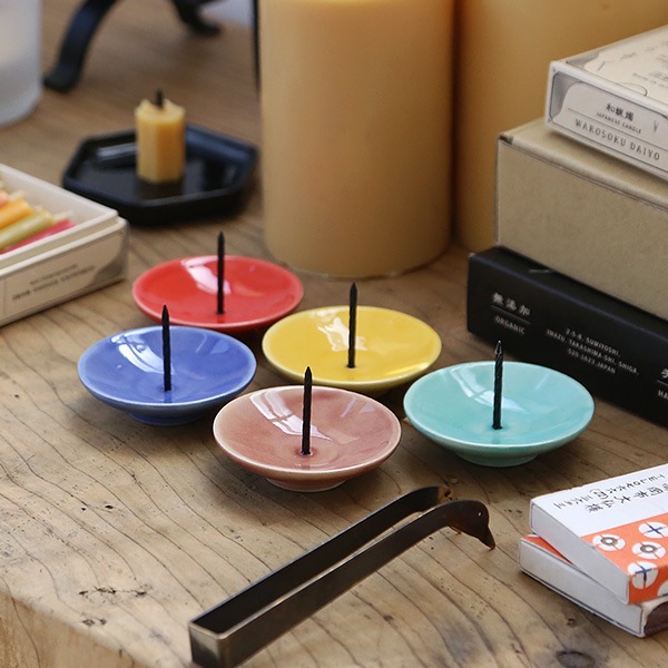 高澤ろうそく 九谷焼 ろうそく立て 5色 | メーカー別,た行,高澤商店
