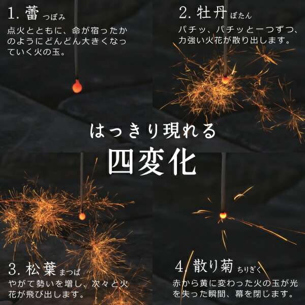 線香花火 蕾々 筒井時正玩具花火製造所 | メーカー別,た行,筒井