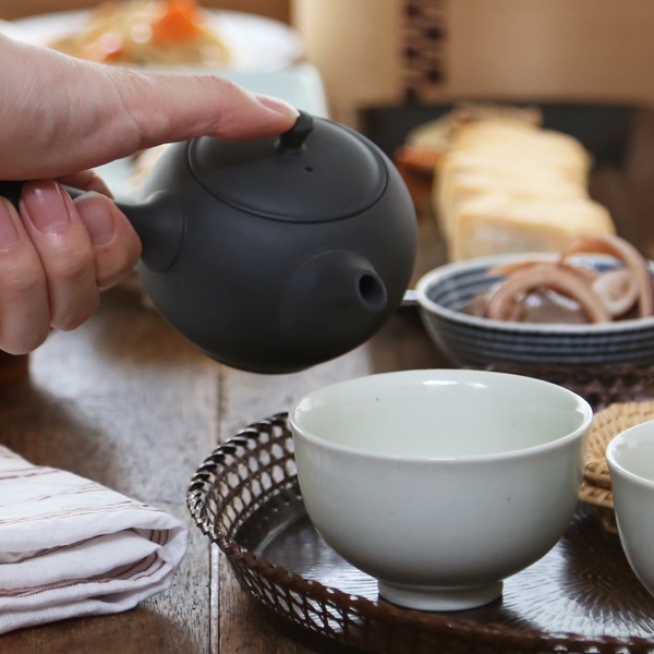 東屋 丸急須 横手 烏泥 （左利き用） | メーカー別,あ行,東屋