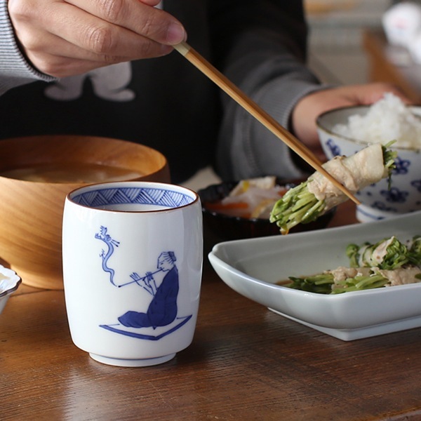 上出長右衛門窯 湯呑 笛吹 昇龍 | メーカー別,か行,上出長右衛門窯