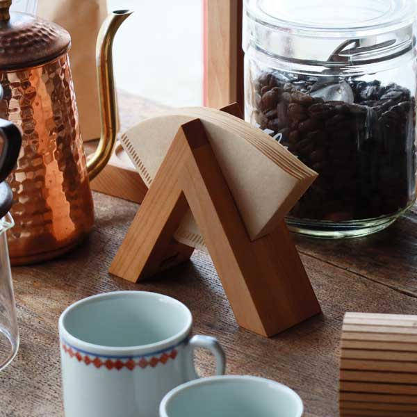 【オークション】タナベヨシミ　コーヒーフィルターホルダー オークション】タナベヨシミ コーヒーフィルターホルダー