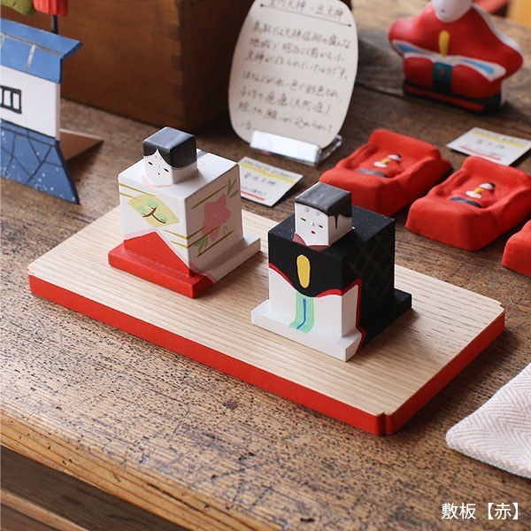 鳥取 郷土玩具 柳屋 復刻 嘉久雛（かくびな）木箱・敷布セット 鳥取 郷土玩具 柳屋 復刻 嘉久雛（かくびな）木箱・敷布セット