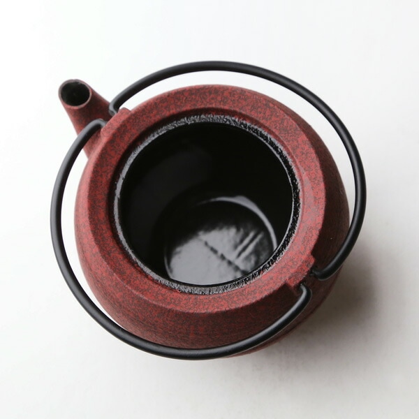 ティーポット 鋳心ノ工房 丸玉S赤 鉄つる | メーカー別,た行,鋳