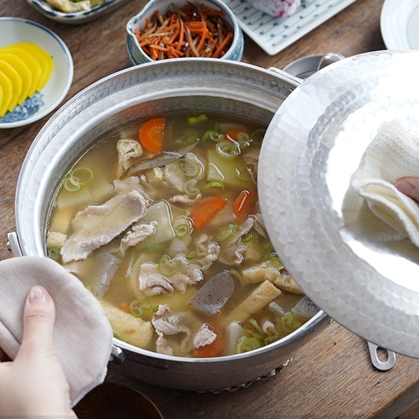 姫野作. アルミ段付鍋(ふた付) 9寸