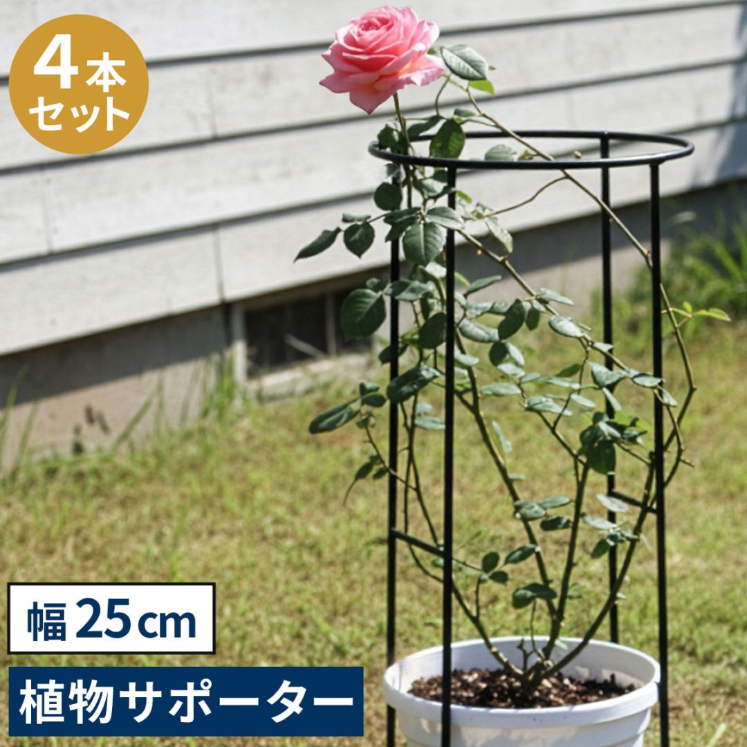 アイアン製植物サポーター 幅25 4本セット IF-N0049-4P