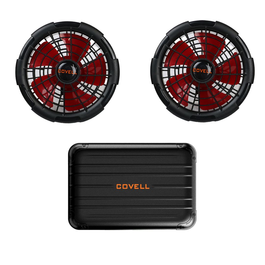 空調冷風ウェア 専用バッテリー＆ファンセット（30V） KW-BFSET24