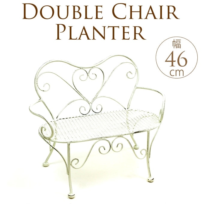 H アイアンベンチ　フラワースタンド　ドールチェア　ガーデニング雑貨アンティーク A アイアンベンチ ドールチェア ガーデニング雑貨アンティーク