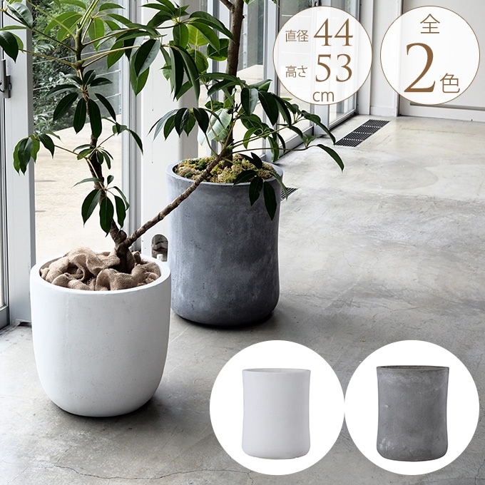 コンクリート 鉢 飾らないままを飾る ミドル 直径44cm 大きい