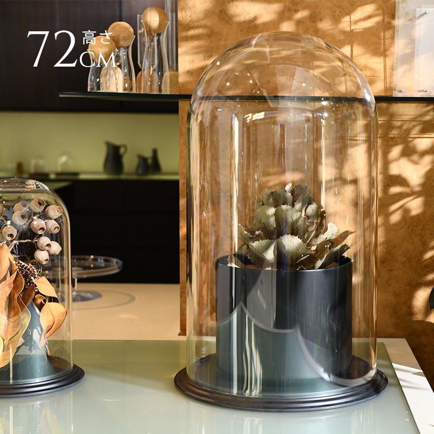 ディスプレイ ポリカーボネート ドーム型台付き 高さ72cm 割れにくい