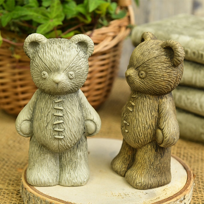 クマ　熊　テディベア　オブジェ　置物　インテリア　工芸品　美術品　A3277 楽天市場】テディーベア 327陶器 置物 動物 くま クマ ヒグマ 熊