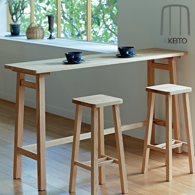 ダイニングテーブル 日本製 オーク KKEITO カウンターテーブル M