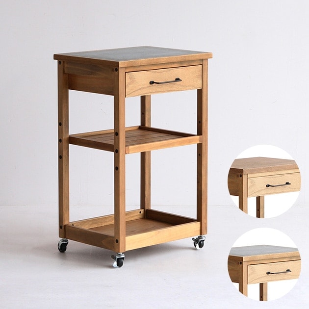 ワゴン キャスター付き 引き出し Rasic ラシック マルチワゴン 木製