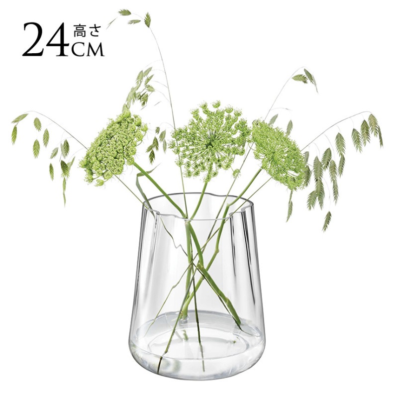 LSA International �ե��١��� Lagoon �饰���� ���� H24cm ���ꥢ Ʃ�� ���饹 ������� ����ץ� �̲�