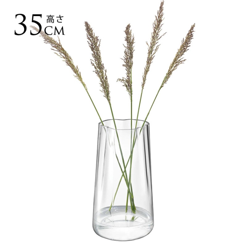 LSA International �ե��١��� Lagoon �饰���� ���� H35cm ���ꥢ  Ʃ�� ���饹 ������� ����ץ� ���饹�١��� �̲�