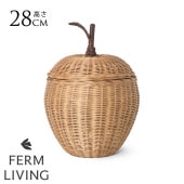 ferm LIVING Apple Braided Storage ��󥴤Υ��� S������  ������� �ǥ����ץ쥤 �̲� ���� ����ƥꥢ �Х����å� �饿��