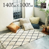 ���󥿡��ե���� Hermach ����ޥ��� �饰 140cm��100cm �ޥå���100 ����� �� �����ڥå��б� 1�� ����ƥꥢ �ʥ����� ����� �� ���åȥ�