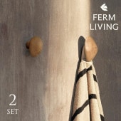 ferm LIVING �ե������ӥ� �����եå� 2�ĥ��å� ��������ϥ󥬡��ɳݤ� �եå� �Ĥޤ� �ϥ�ɥ�  �����Ф� ��� ��ü� ��ʪ