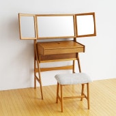 Herit. �إ�å� Dresser��Stool �ʥ����� ����3�̶� ���ġ����դ� ������ ������ �ᥤ���� �̲� ����ƥꥢ �ȶ� ��ӥ�