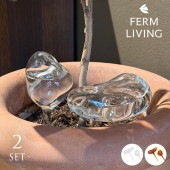 ferm LIVING �ե������ӥ� ��Υ����� Mercury Water Globes S������ 2�ĥ��å� ��SALE20�� ��ư���ȭ ���襤�� �̲� �����ǥ˥� ���տ�ʪ ��ư��嵡 �庹�� ����  ��ư����� �ץ�󥿡�