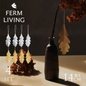 ferm LIVING �ե������ӥ� Oak Leaf Ornaments �������꡼�� �����ʥ��� 4�ĥ��å�  �̲� ���ꥹ�ޥ� �����ʥ��� ������졡�İ��� �̲����� ����ƥꥢ���� �ĥ꡼ ���� ��� ��������Ź