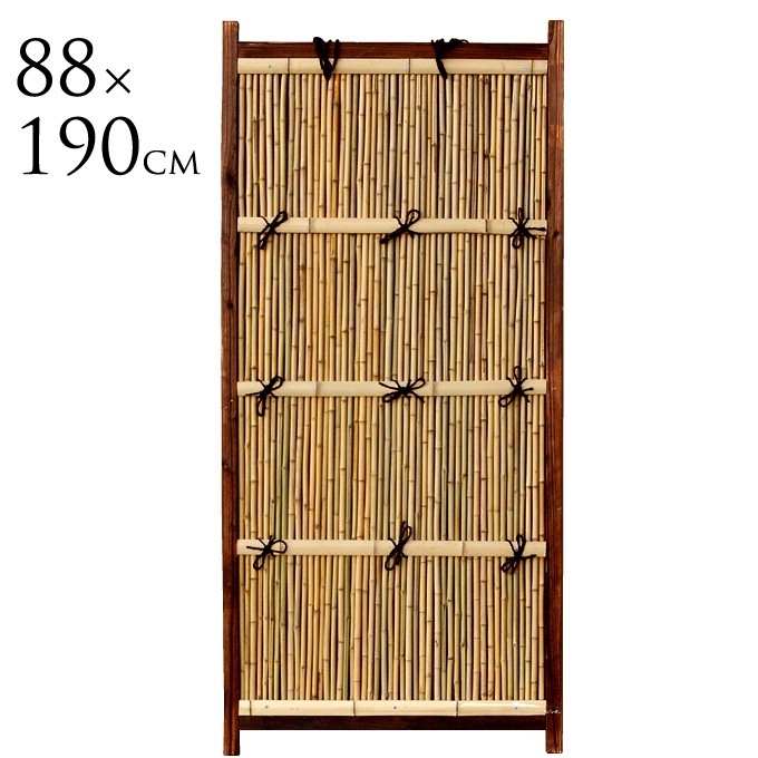 竹垣 目隠し フェンス 縦型 W88×H190cm 竹垣フェンス目隠し/和風 庭園 竹垣 目隠し フェンス 縦型 W88×H190cm 竹垣フェンス目隠し/和風 庭園