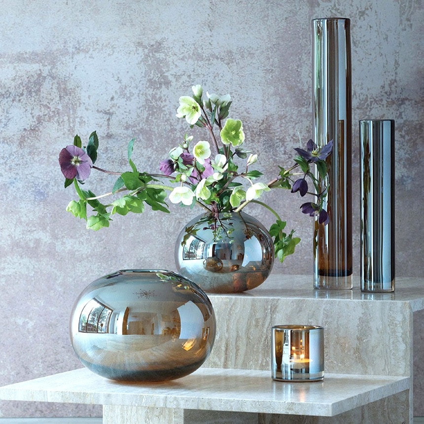 LSA International �ե��١��� Epoque ���ݥå� ���� H18cm Ʃ�����饹/�������/����ץ�/���饹�١���/�̲�/�̲�����ƥꥢ/�ե�����󥸥���/��̺���/�ϥ��ɥ�������㡼/