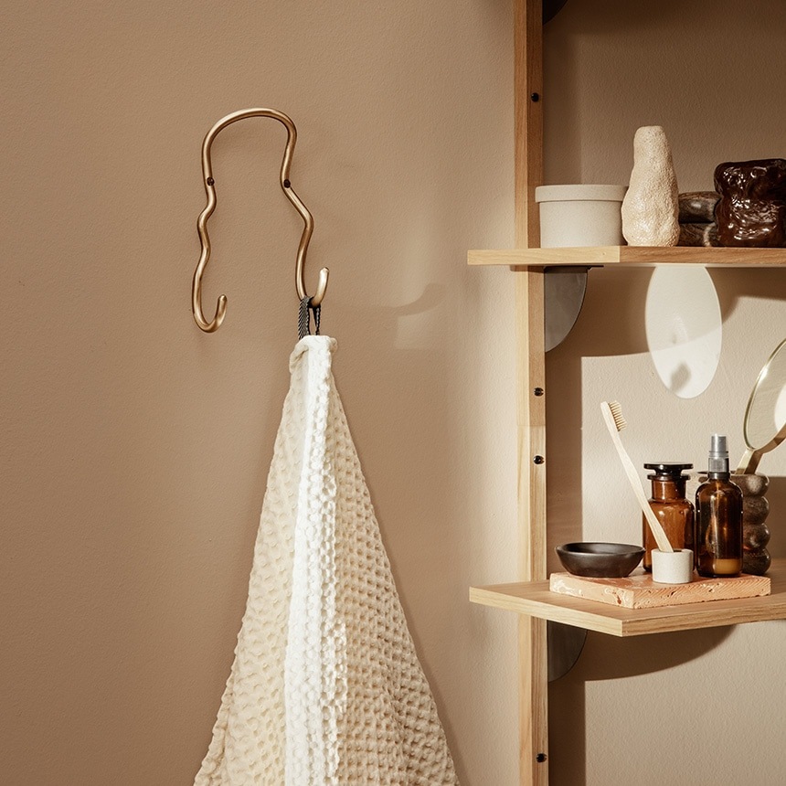 ferm LIVING �ե������ӥ� ��������ϥ󥬡� Curvature Double Hook  ��������ϥ󥬡� �ɳݤ� �եå� �̲����� ������� ˹�� �Хå� ������ ����ƥꥢ���� �̲� ���� ����ƥꥢ �ե��ߥ˥�  ������̵����