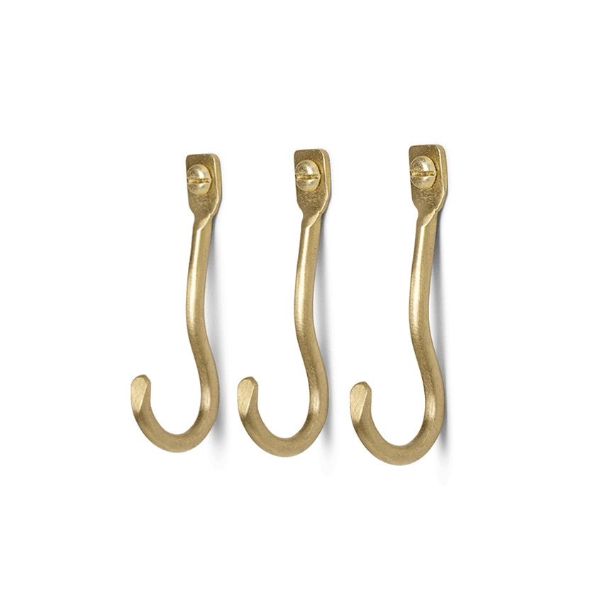 ferm LIVING �ե������ӥ� ��������ϥ󥬡� Curvature �ɳݤ��եå� 3�����å�  �ɳݤ� �եå� �̲����� ������� ����ƥꥢ���� �̲� ���� ����ƥꥢ  ������̵����