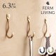 ferm LIVING �ե������ӥ� ��������ϥ󥬡� Curvature �ɳݤ��եå� 3�����å�  �ɳݤ� �եå� �̲����� ������� ����ƥꥢ���� �̲� ���� ����ƥꥢ  ������̵����