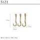 ferm LIVING �ե������ӥ� ��������ϥ󥬡� Curvature �ɳݤ��եå� 3�����å� �ɳݤ��եå� �̲����� ������� ����ƥꥢ���� �̲� ���� ����ƥꥢ